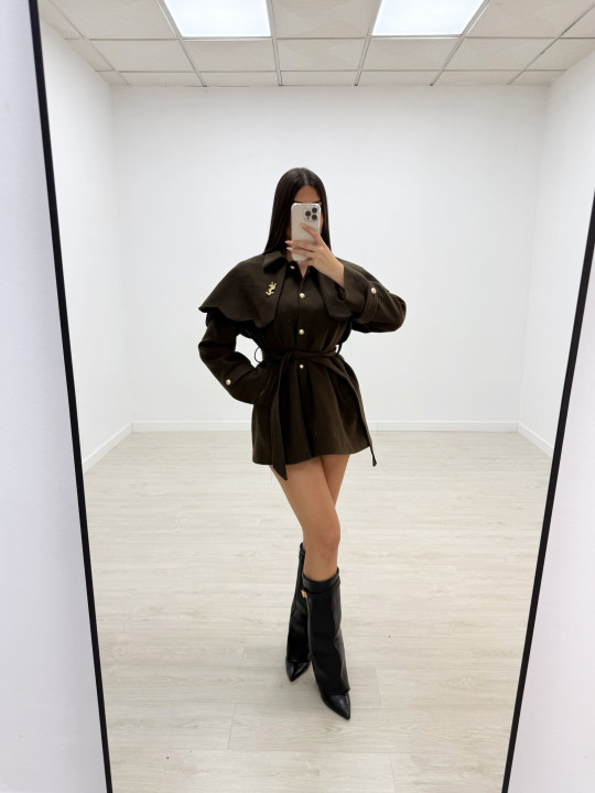 ABRIGO CAPA YSL VERDE